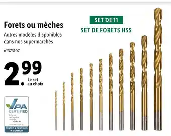 Lidl Forets Ou Mèches offre
