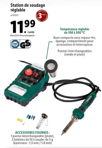 Lidl Station de Soudage offre