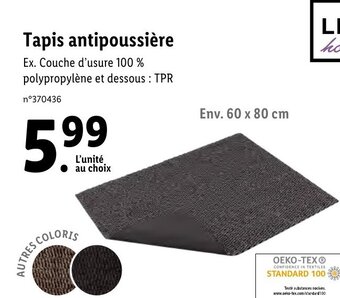 Lidl Tapis Antipoussière offre