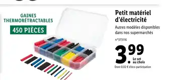 Lidl Petit Matériel offre