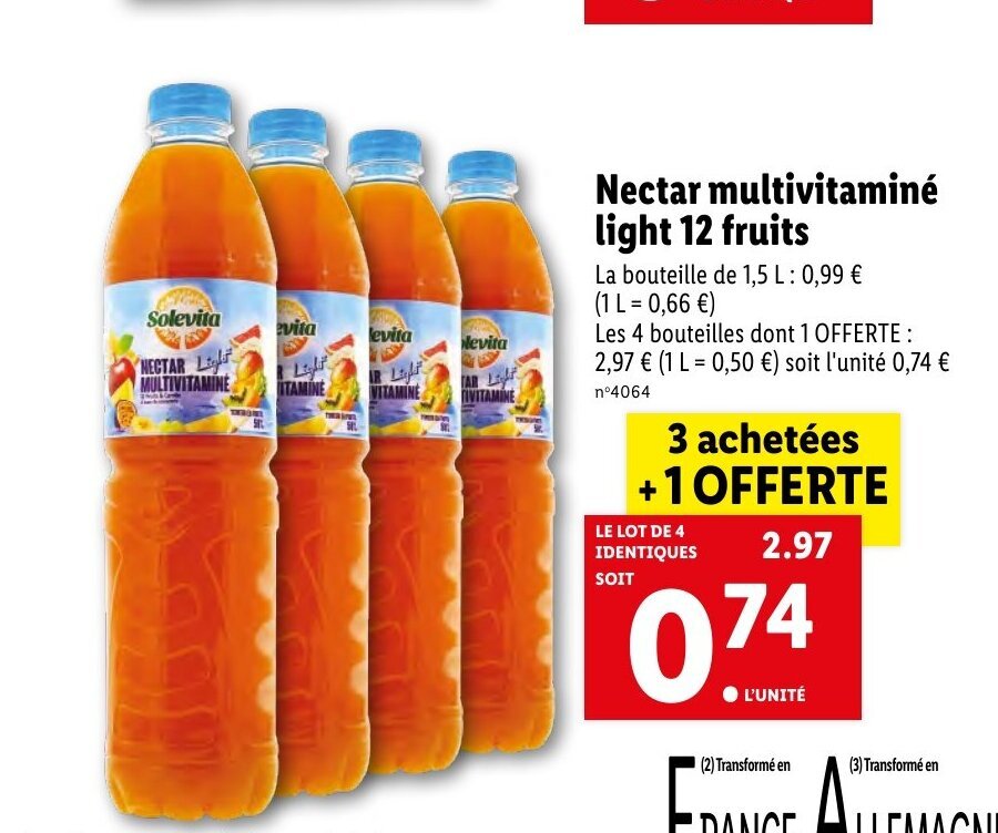 Promo Nectar Multivitaminé chez Lidl