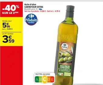 Carrefour Huile d'olive Carrefour Extra offre