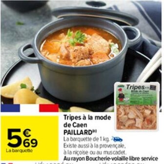 Carrefour Tripes à la mode de Caen Paillard offre