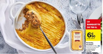 Carrefour Parmentier de canard offre