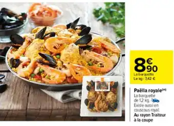 Carrefour Paëlla royale offre