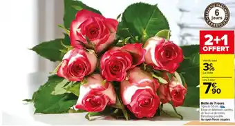 Carrefour Botte de 7 roses offre