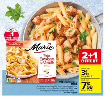 Carrefour Plat Cuisiné Surgelé Marie offre