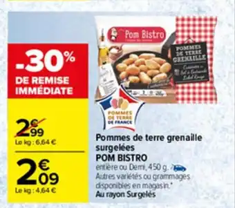 Pommes De Terre Grenaille Surgelées Pom Bistro