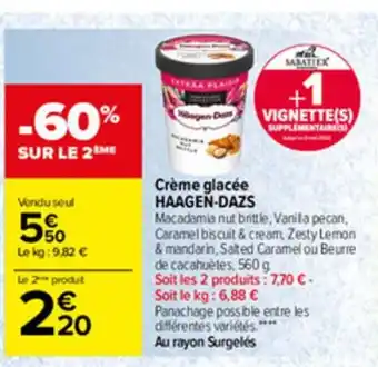 Carrefour Créme Glacée Haagen-Dazs offre