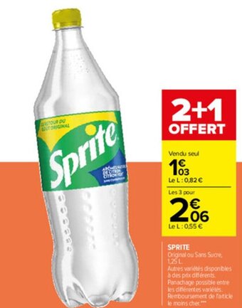 Carrefour Sprite offre