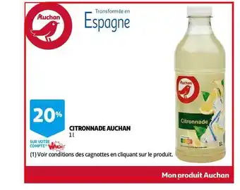 Auchan Direct Citronnade Auchan offre