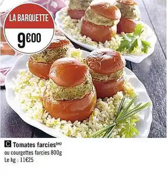 Casino Supermarchés Tomates Farcies offre