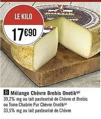 Mélange Chèvre Brebis Onetik