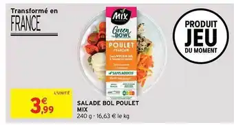 Intermarché Express Salade Bol Poulet Mix offre