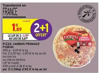 Intermarché Express Pizza Jambon Fromage Fiorini 2+1 Offert offre