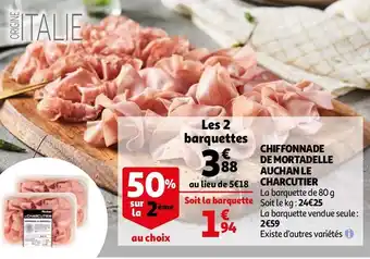 Auchan CHIFFONNADE DE MORTADELLE offre