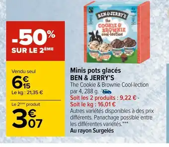 Carrefour Minis pots glacés offre