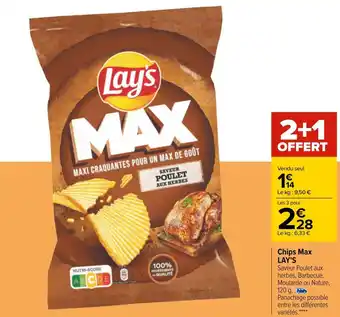 Carrefour Lay's chips max offre