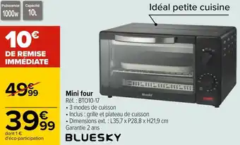 Carrefour Bluesky mini four offre