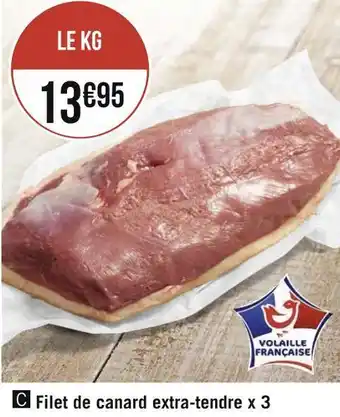 Géant Casino Filet de canard extra-tendre x 3 offre