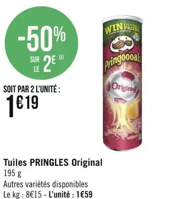 Géant Casino Pringles tuiles original offre