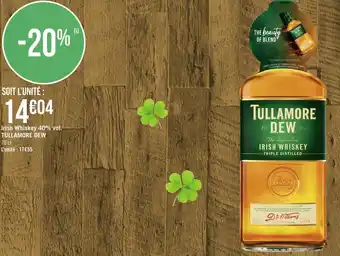 Tullamore dew irish whiskey 40% vol.