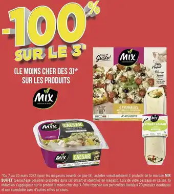 Géant Casino Mix bon plan sur les produits de la marque mix offre