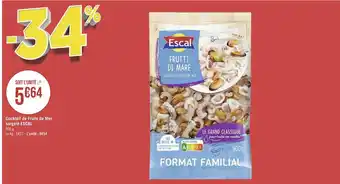 Géant Casino Escal cocktail de fruits de mer surgelé offre
