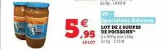 U Express Lot De 2 Soupes De Poissons offre