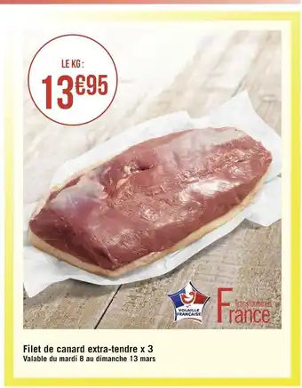 Géant Casino Filet de canard extra-tendre x 3 offre