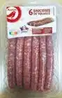 Auchan SAUCISSES OU MERGUEZ DE VOLAILLE offre