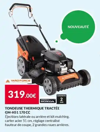 Tondeuse thermique tractée