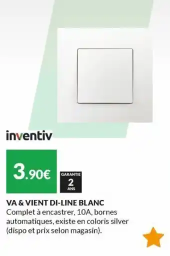 Les Briconautes Va & vient di-line blanc offre