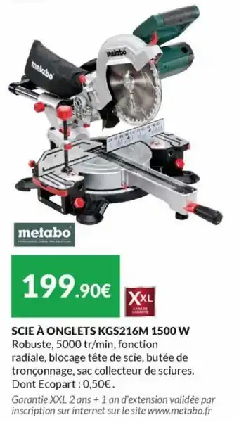 Les Briconautes Scie à onglets KGS216M 1500 W offre