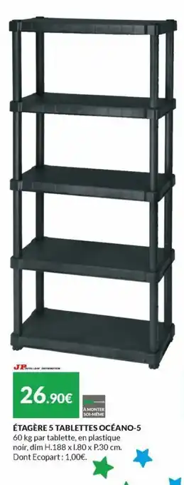 Les Briconautes Étagère 5 tablettes océano-5 offre