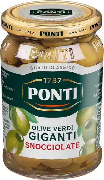 Match Ponti olives vertes géantes dénoyautées offre