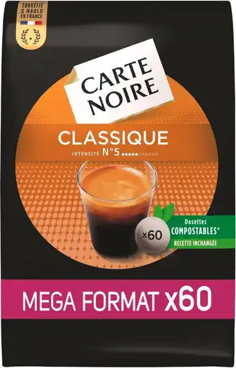 Match Carte noire dosettes de café offre