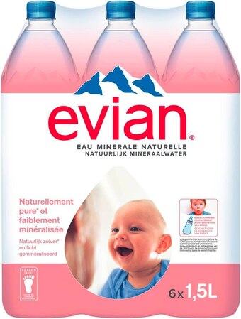 Match Evian eau minérale naturelle offre