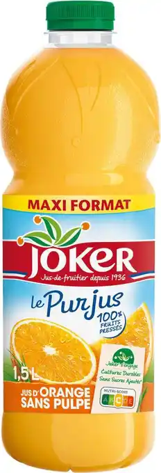 Match Joker pur jus d'orange offre