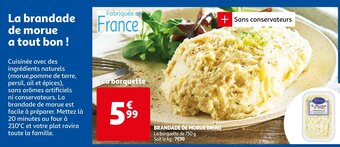 Auchan Brandade de morue briau offre