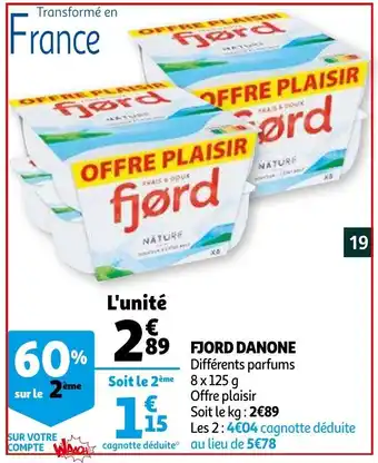 Auchan Fjord Danone offre