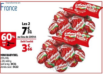 Auchan Mini Babybel offre