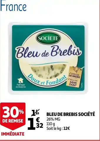 Auchan Bleu de Brebis Société offre