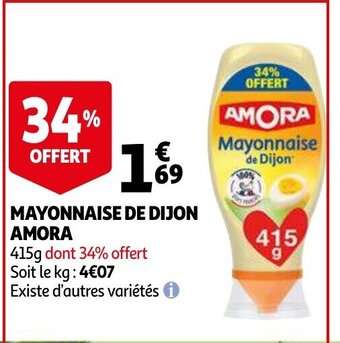 Auchan Mayonnaise de Dijon Amora offre