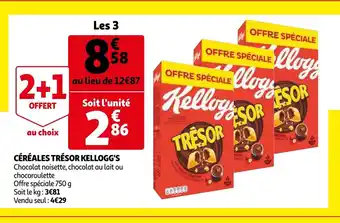 Auchan Céréales Trésor Kellogg's offre