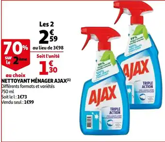 Auchan Nettoyant Ménager Ajax offre