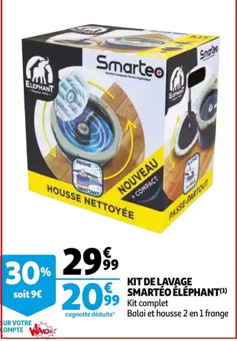 Auchan Kit de lavage smartéo éléphant offre