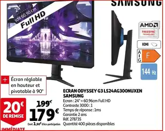 Ecran Odyssey G3 LS24AG300NUXEN
