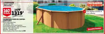 Auchan Piscine Ovale Hors Sol Canyon offre