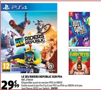 Auchan Le Jeu Riders Republic Sur Ps4 offre